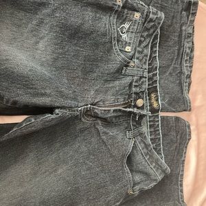 Vintage angels flared jeans dark denim size 9 low rise